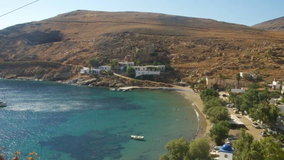 Megalo Livadi strand på Serifos
